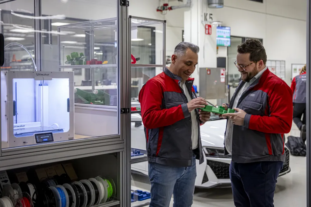 Audi Sport: 3D отпечатани инструменти и приспособления за един ден вместо за седмици